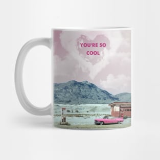 True romance retro travel print Mug